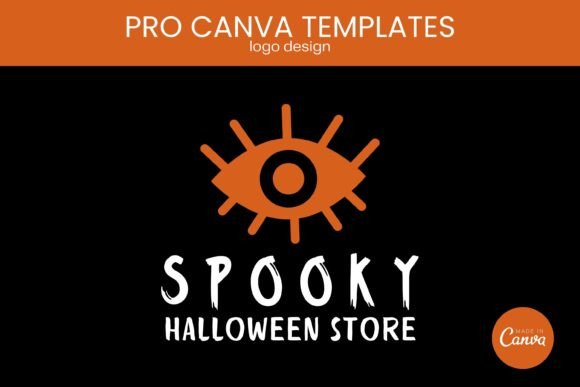 Download Halloween Logo Design PRO Canva Template - Design Collection