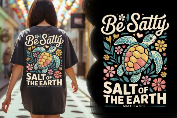 Download Be Salty Salt Earth Christian Tee - Earth Collection