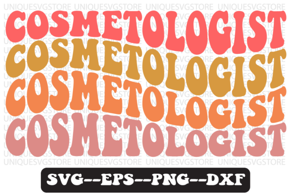Download Cosmetologist Groovy Retro Svg Design - Design Collection