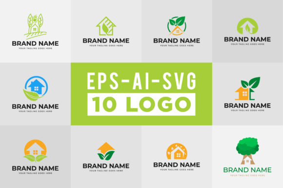 Download Greenhouse Logo Design Set - Design Collection