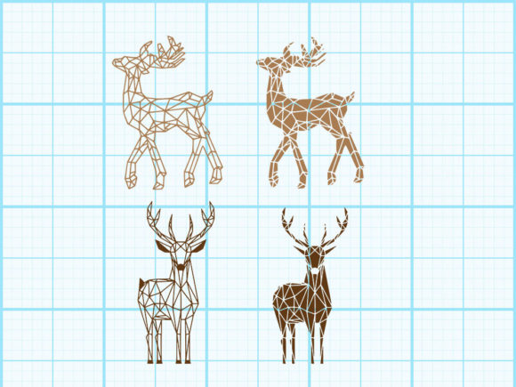 Download Reindeer Geometrical Design - Design Collection