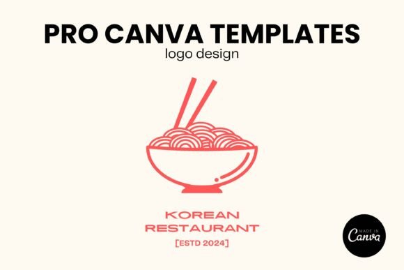 Download Korean Restaurant Logo Design PRO Canva - Design Collection