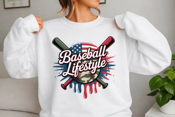 Download Baseball Lifestyle USA Patriotic Design - Design Collection