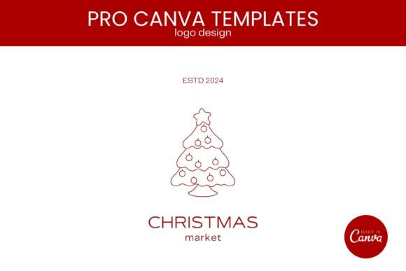 Download Christmas Logo Design Canva Template - Design Collection