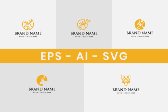 Download Deer Logo Design Set - Design Collection